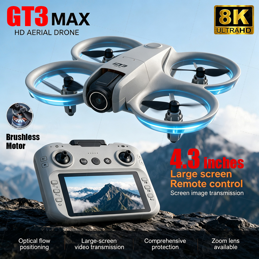 Drone Gimbal 2 Axis - Drone OEIN GT3 8K HD Aérien