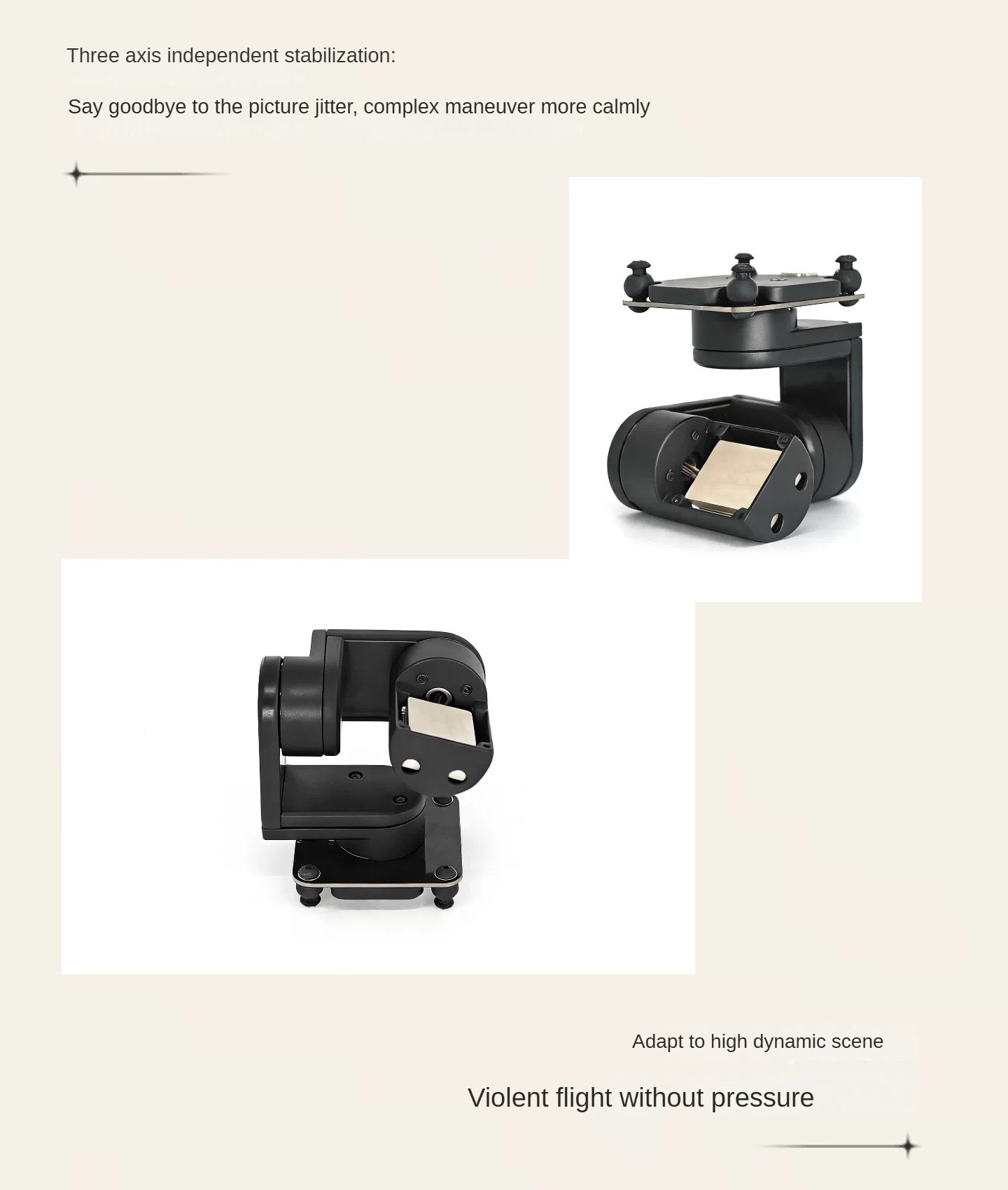 Drone Gimbal 3 Axis - Drone de course FPV NCZOBOE avec