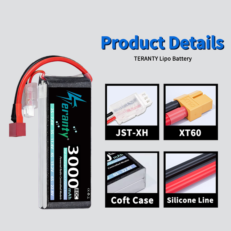 Batterie Lipo TERANTY 2S 3000m - Drone Gimbal Controller avis et prix