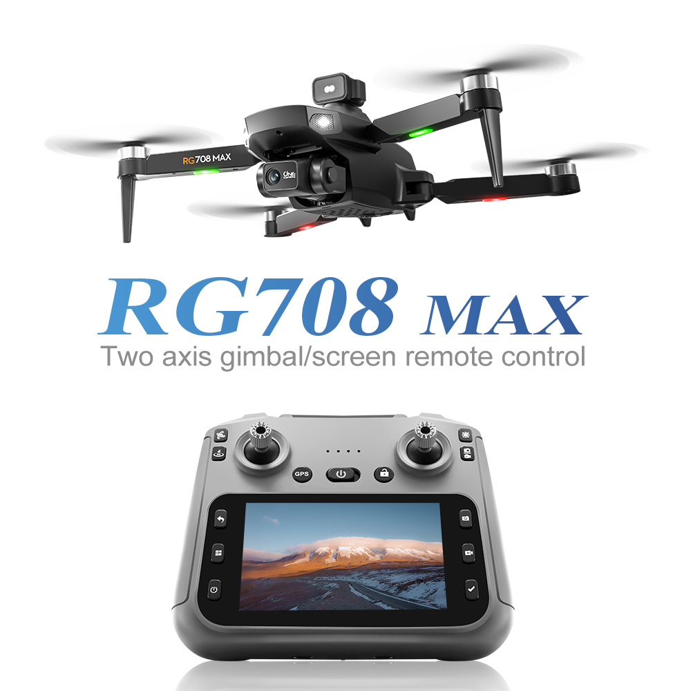 Drone sans balais RG708 MAX, c - Drone Gimbal 2 Axis avis et prix