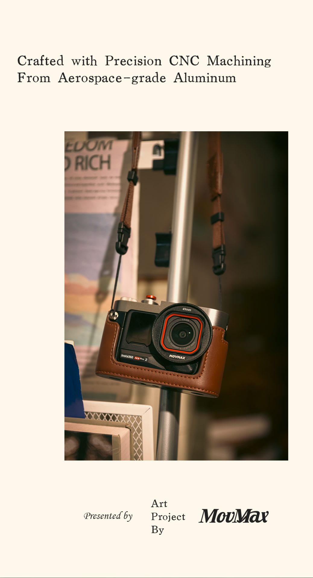 Movmax Cage en cuir vintage po - Drone Gimbal Case avis et prix